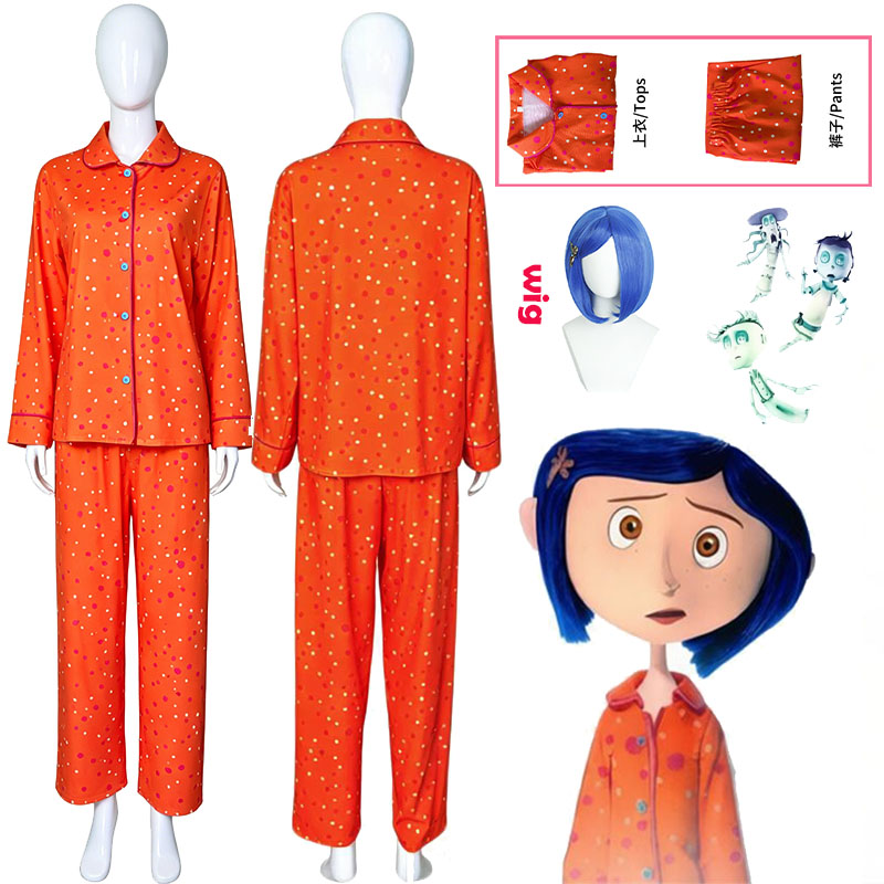 Movie Coraline Cosplay Pajamas - Anime Cosplay Prop reseña y precio