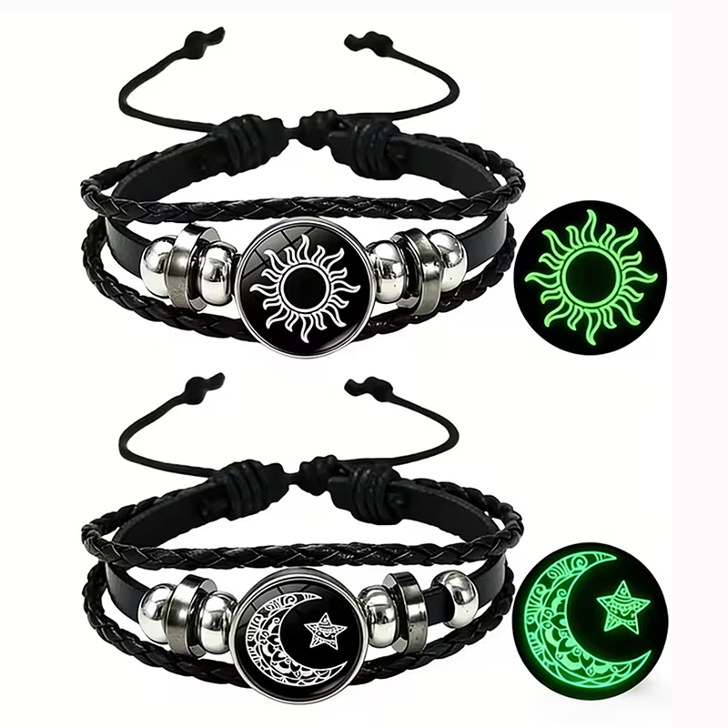 2Pcs Glow in the Dark Sun Moon - Snap Fastener Set reseña y precio