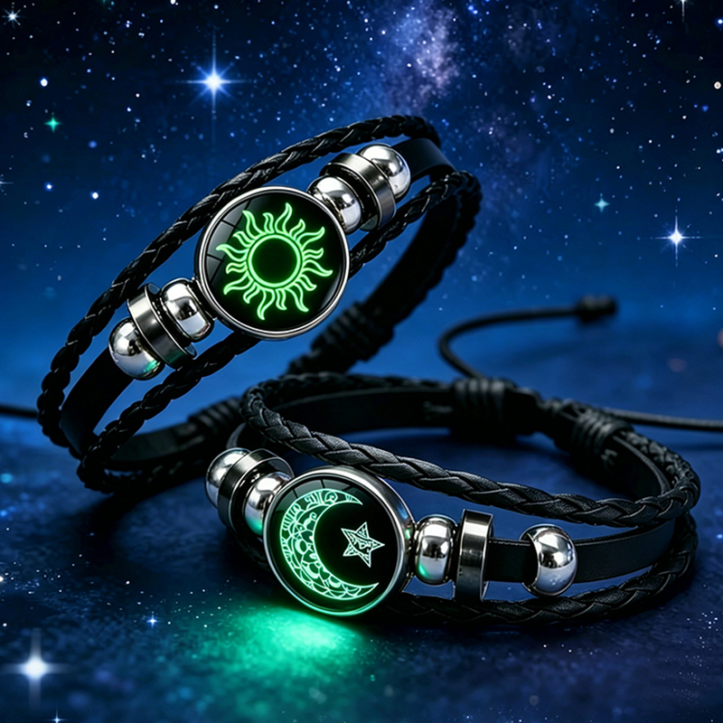 2Pcs Glow in the Dark Sun Moon - Snap Fastener Set reseña y precio