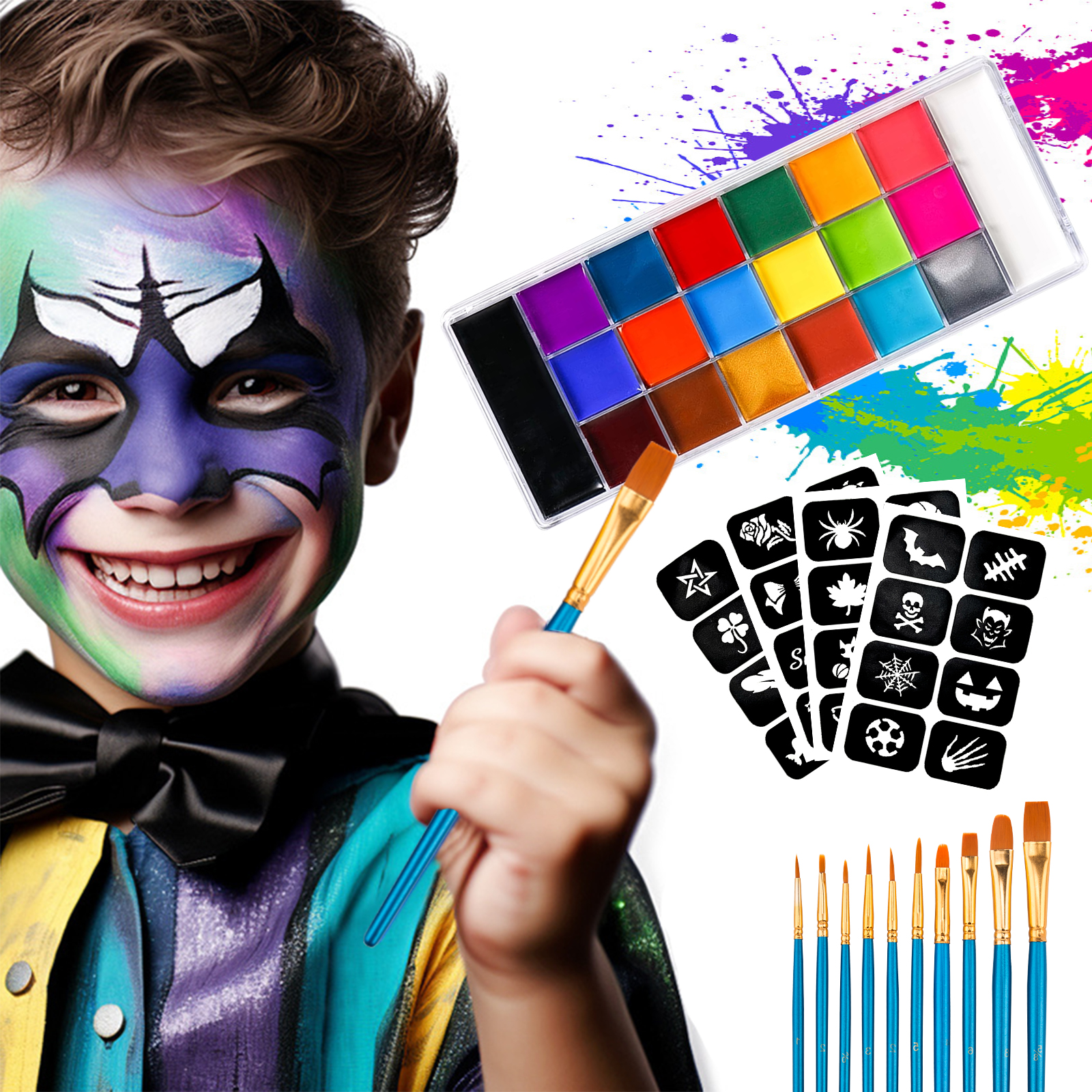 Face Body Paint Palette Oil Ma - Body Paint Sfx reseña y precio