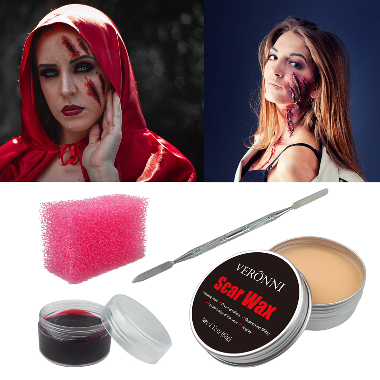 VERONNI SFX Makeup Kit Scars W - Body Paint Sfx reseña y precio