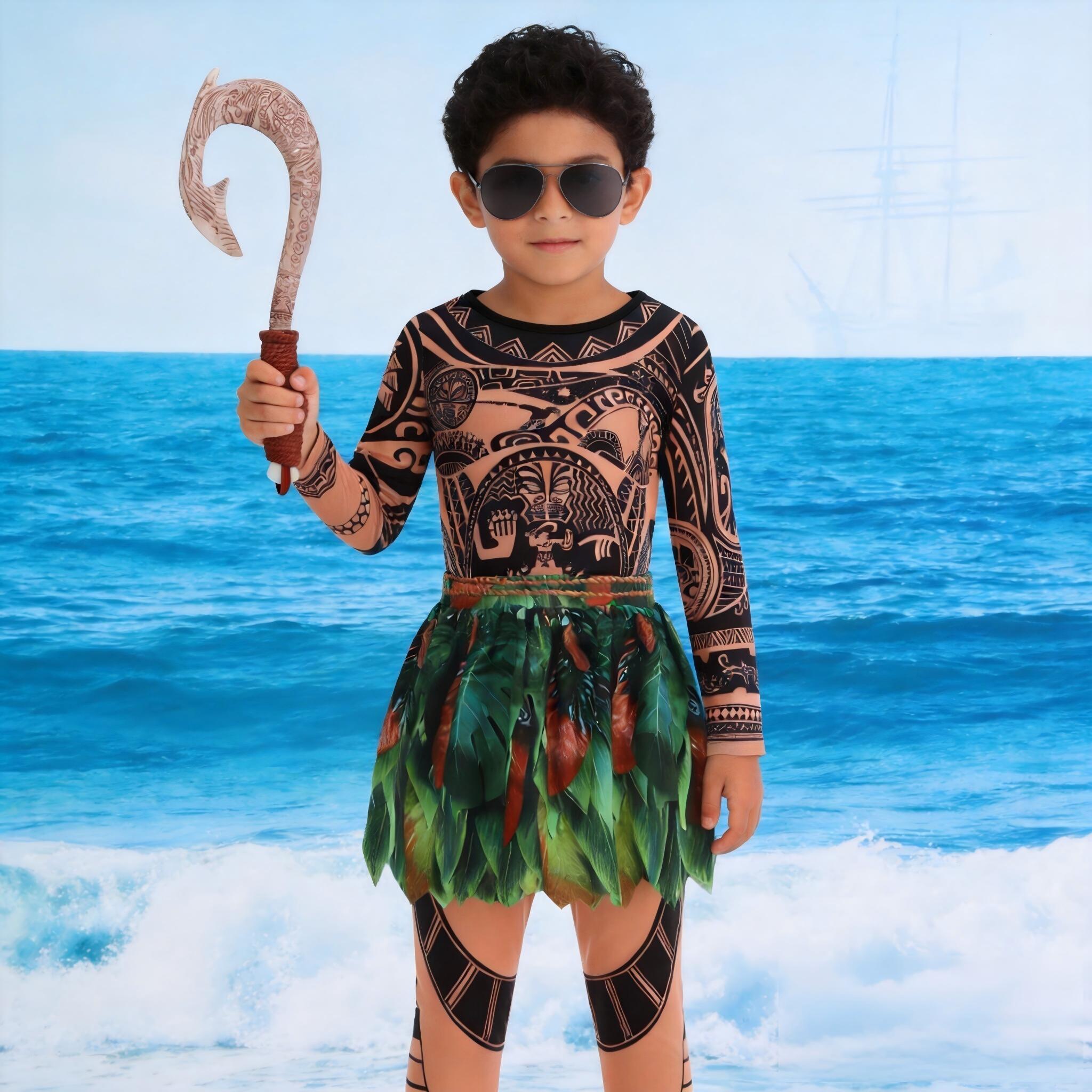 Summer Moana Maui Kids Boys Co - Cosplay Prop Pattern reseña y precio
