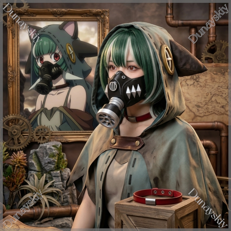 Guita Cyberpunk Gas Mask Green - Cosplay Prop 3D Print reseña y precio