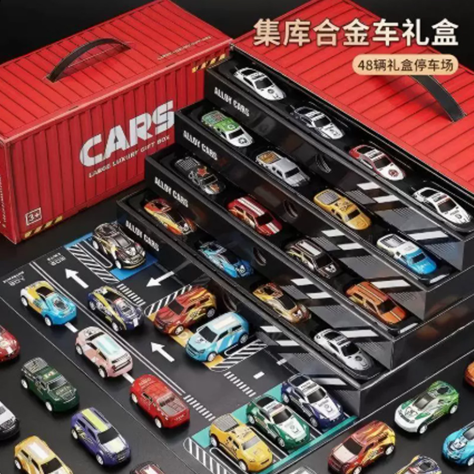 48pcs toy car model power pull - Cosplay Prop Filler reseña y precio