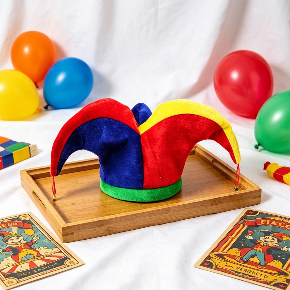 Cap Prop Multicolor Clown Hat  - Cosplay Prop Pattern reseña y precio