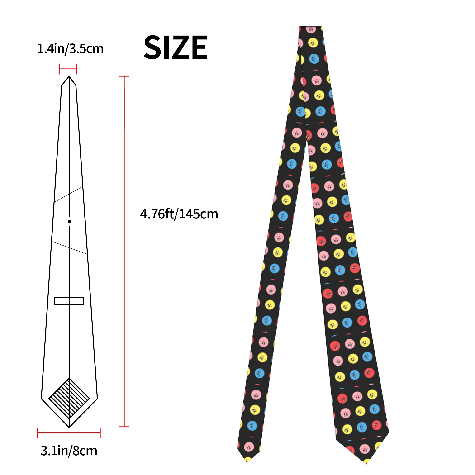 Rolling Kirby Pattern Neckties - Cosplay Prop Pattern reseña y precio