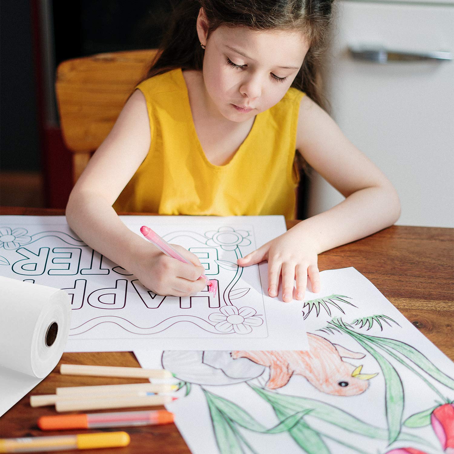 White/Black/Brown Kraft Paper  - Craft Foam Roll reseña y precio