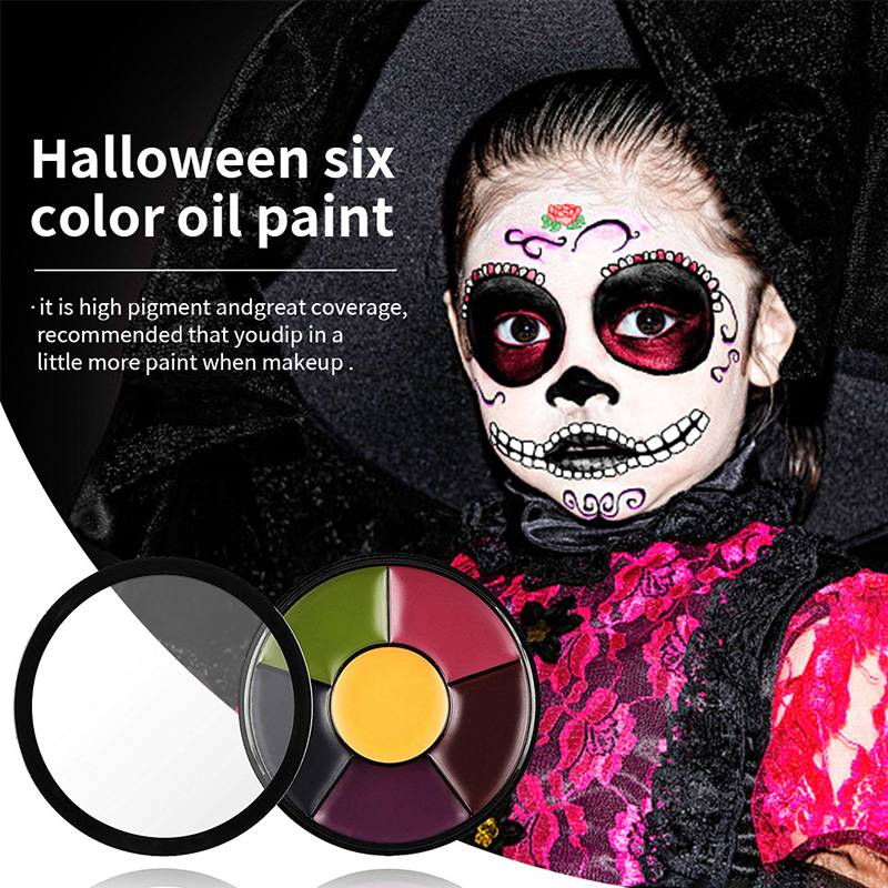 6 Color Oil Face Paint palette - Body Paint Sfx reseña y precio