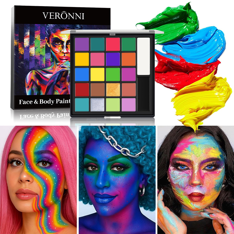 22-Color Face Body Paint Set O - Body Paint Sfx reseña y precio