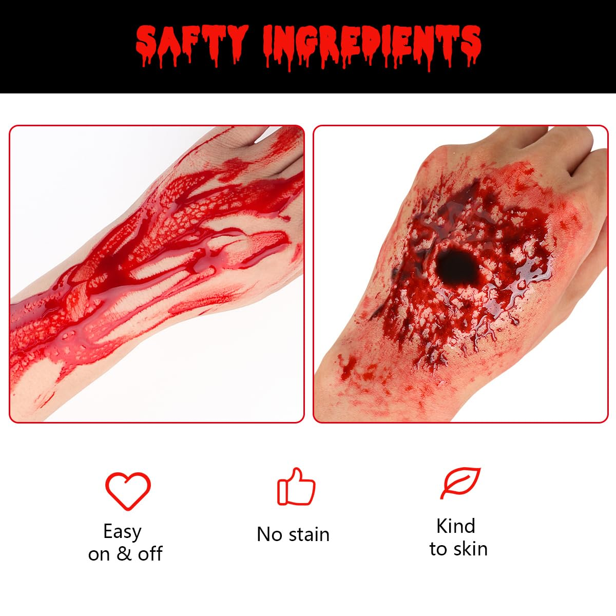 Bowitzki Fake Blood 3PCS Stage - Body Paint Sfx reseña y precio