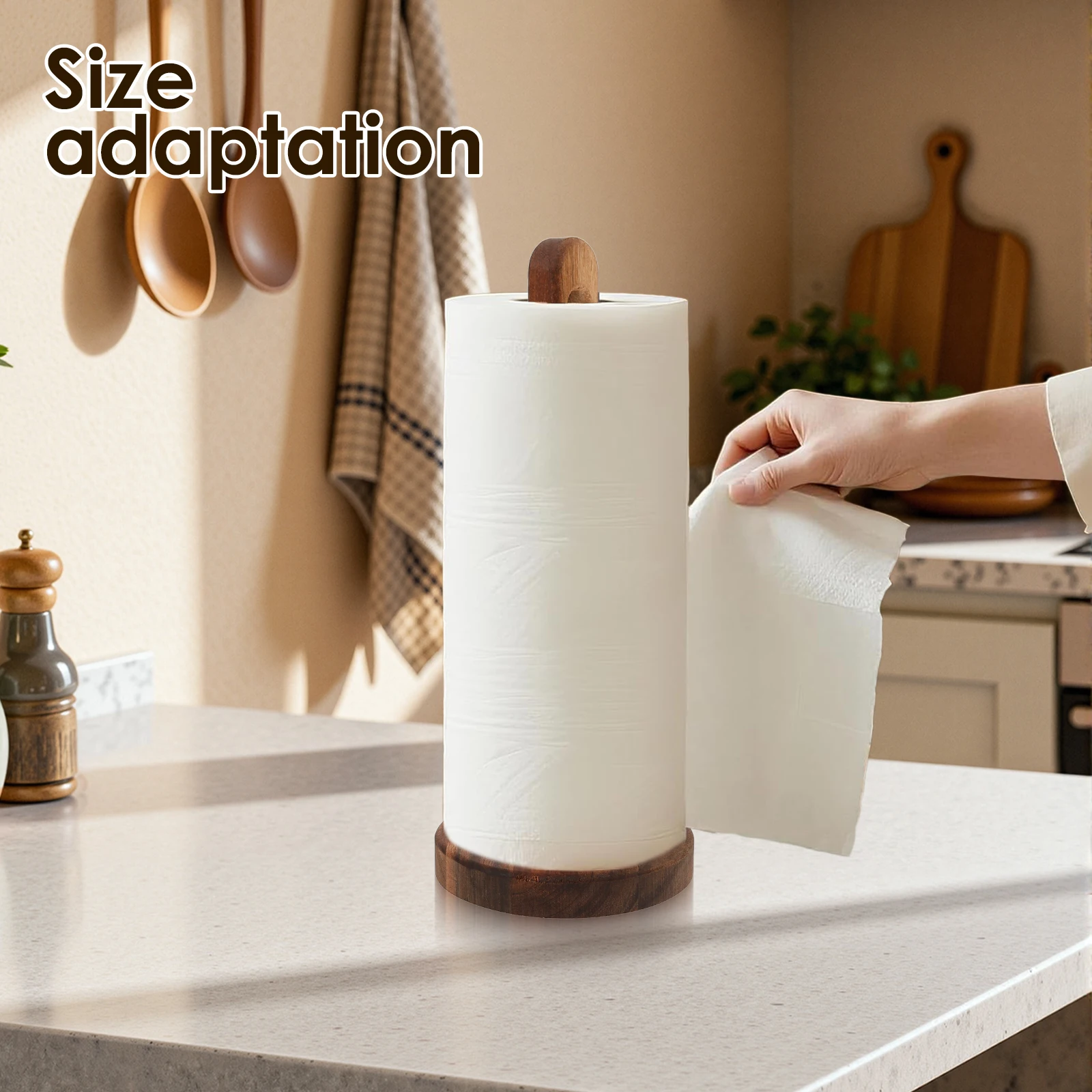 Wooden Paper Towel Holder Stan - Craft Foam Roll reseña y precio
