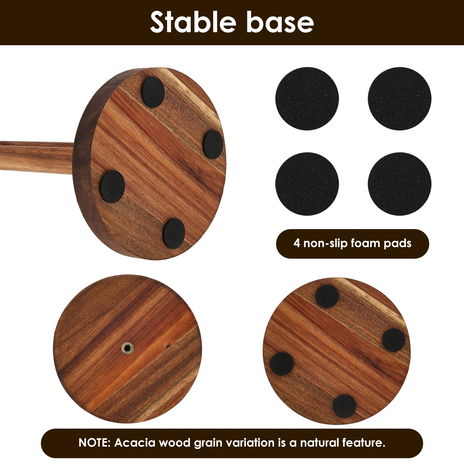 Wooden Paper Towel Holder Stan - Craft Foam Roll reseña y precio