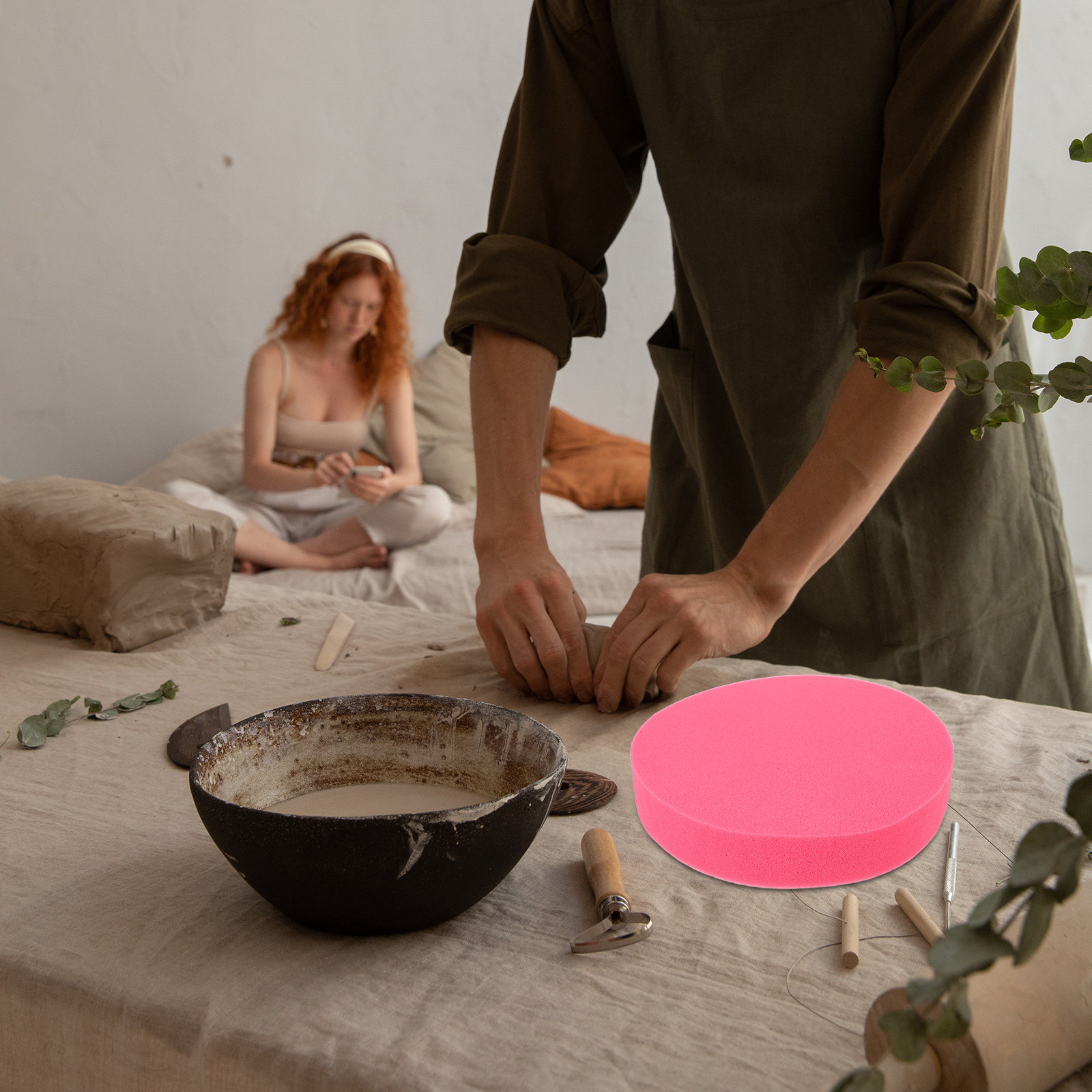 Pottery Sponge Mat 13.56 Inch  - Foam Clay Sculpt reseña y precio