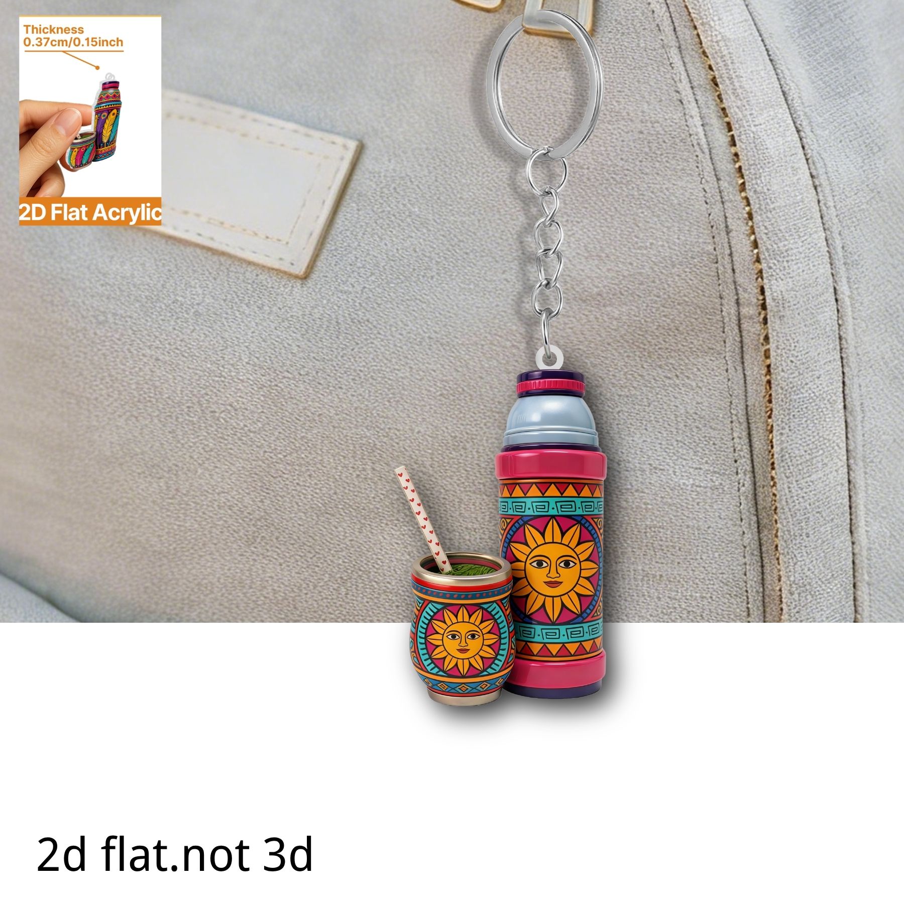 Thermos Cup Keychain,2D Flat A - Worbla Thermoplastic reseña y precio