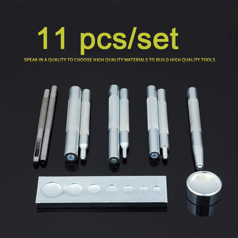 11Pcs Snap Rivet Fastener Butt - Snap Fastener Set reseña y precio