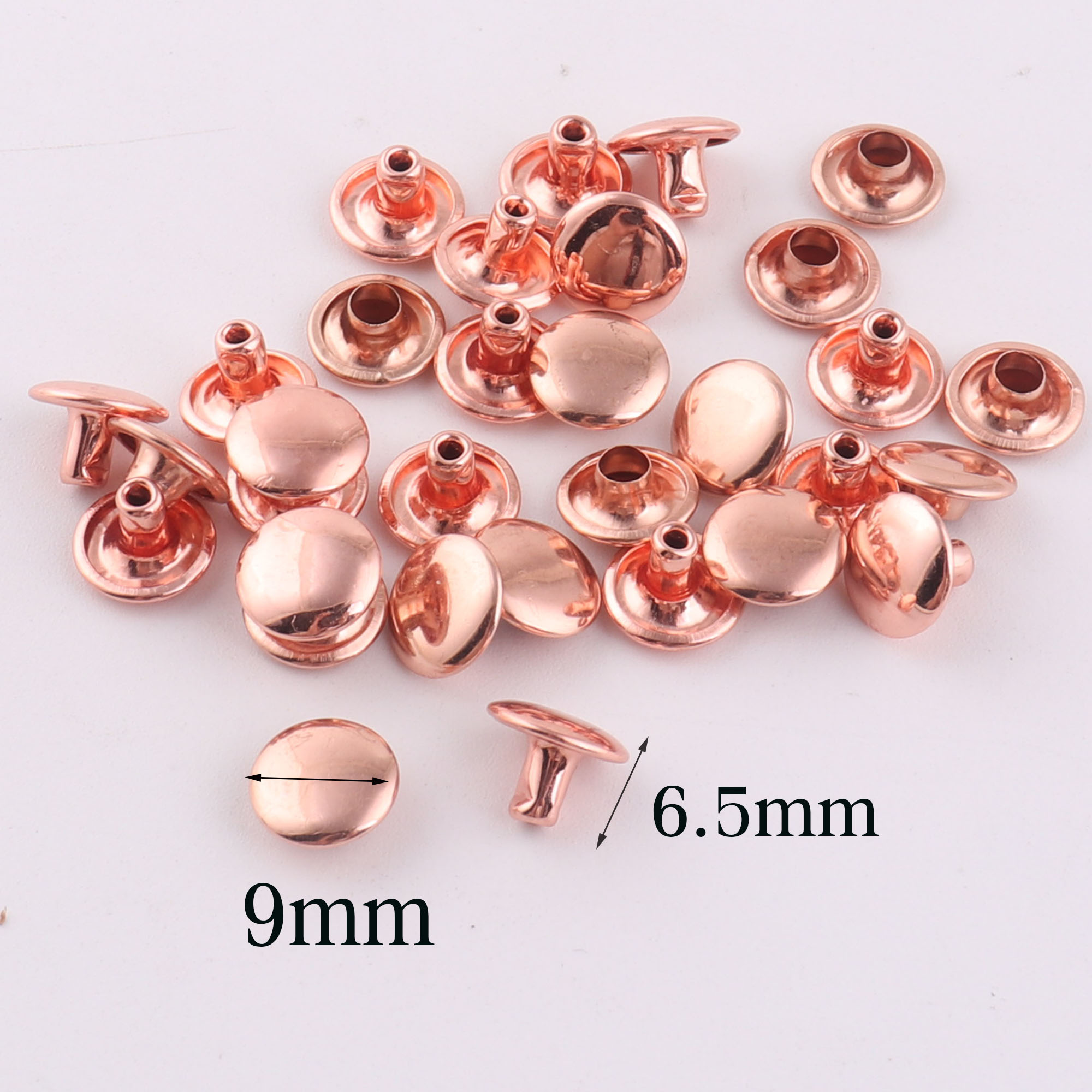 100 Sets Double Cap Rivets,Ros - Snap Fastener Set reseña y precio