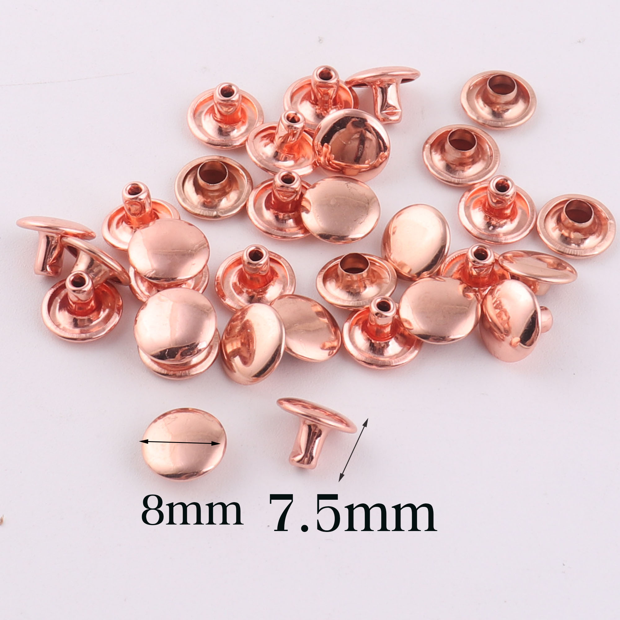 100 Sets Double Cap Rivets,Ros - Snap Fastener Set reseña y precio
