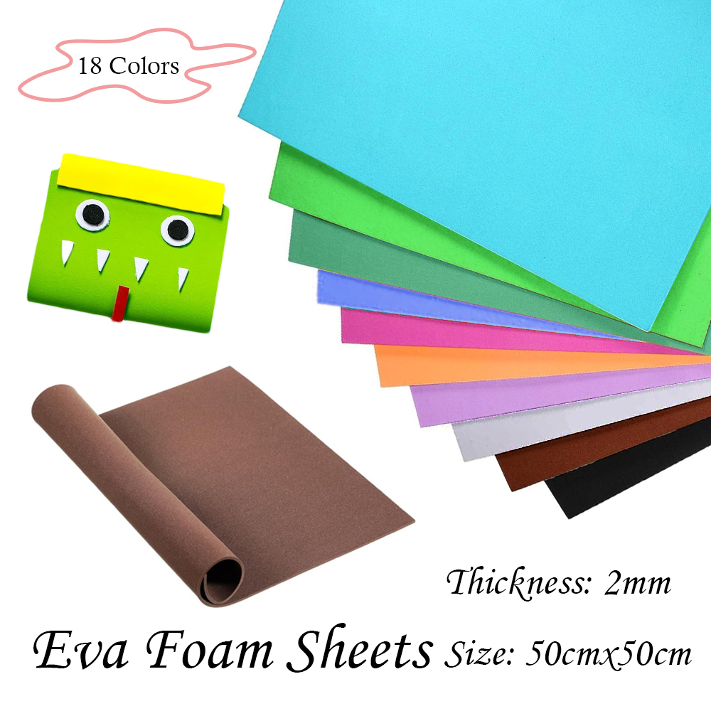 18 Colors 2mm Thick Colorful   - Craft Foam Roll reseña y precio