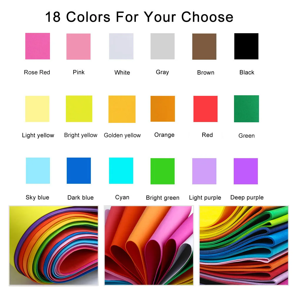 18 Colors 2mm Thick Colorful   - Craft Foam Roll reseña y precio
