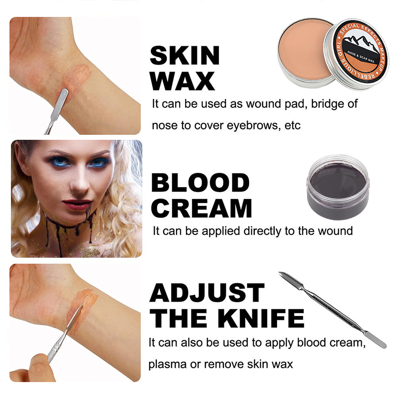 SFX Makeup Kit Scars Wax Hallo - Body Paint Sfx reseña y precio