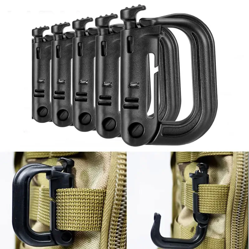 5Pcs Plastic D-Ring Tactical C - D Ring Strap reseña y precio