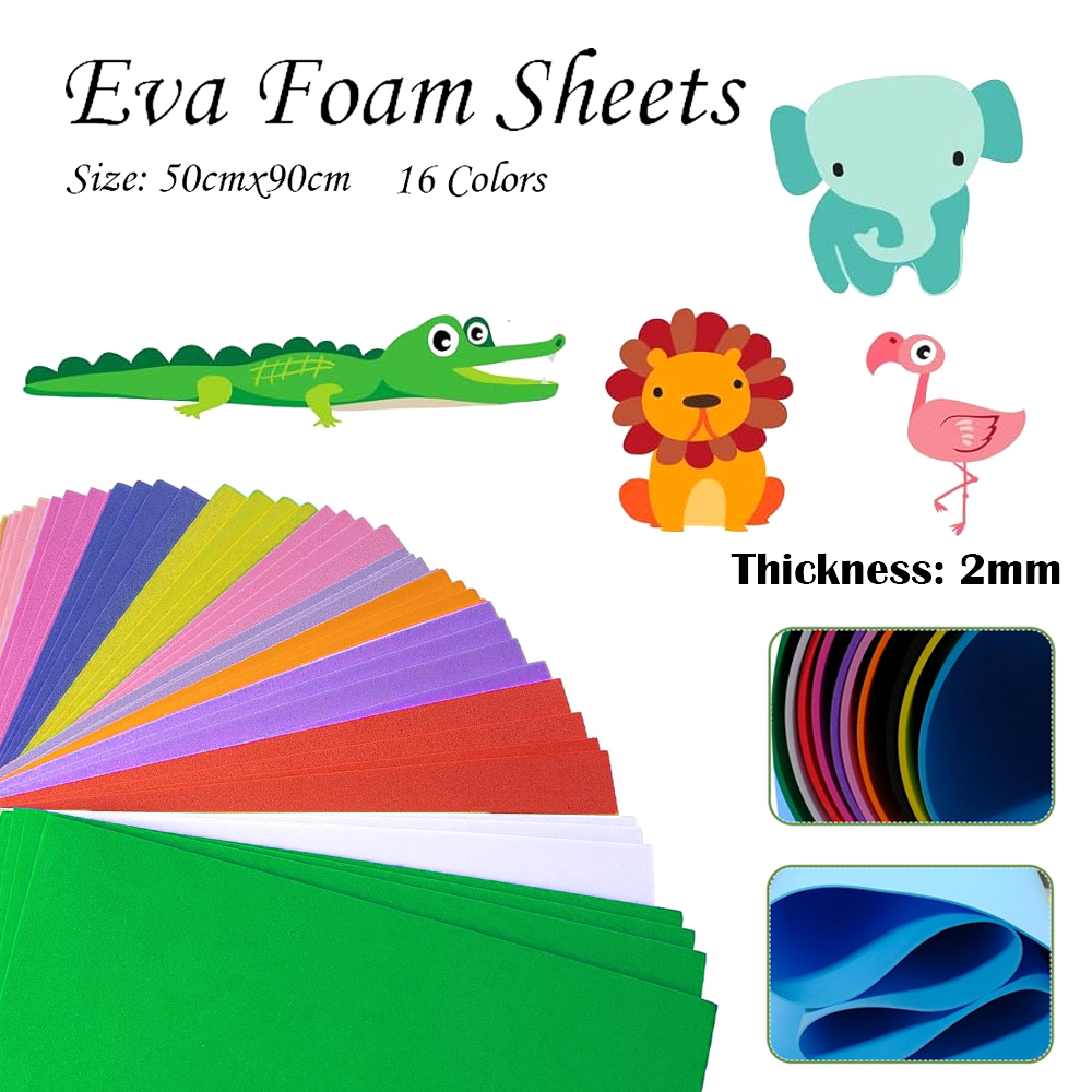 16 Colors Colorful EVA Foam Sh - Craft Foam Roll reseña y precio