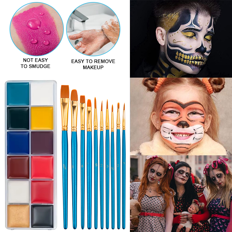 SFX Makeup Kit,12 Colors Face  - Body Paint Sfx reseña y precio