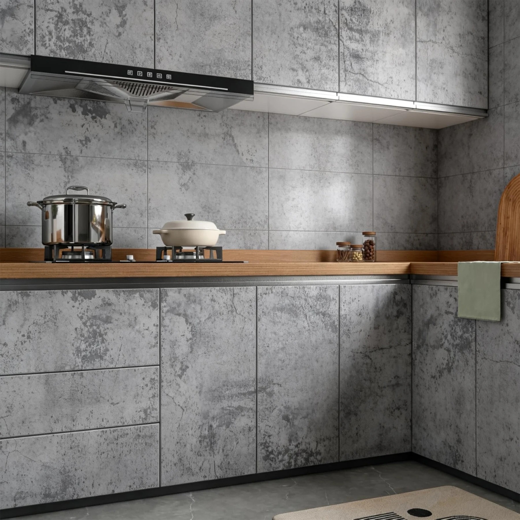 6M Cement Grey Pvc Wallpaper S - Contact Cement Glue reseña y precio