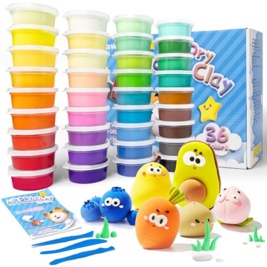 Air Dry Clay- 36 Colors Modeli - Foam Clay Sculpt reseña y precio