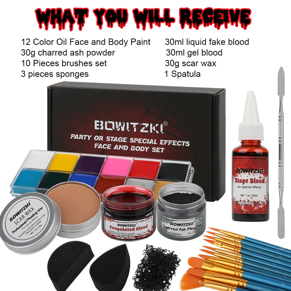 Bowitzki SFX Face Body Paint , - Body Paint Sfx reseña y precio